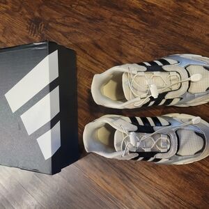 Adidas Cream and Black Kids Sneakers
